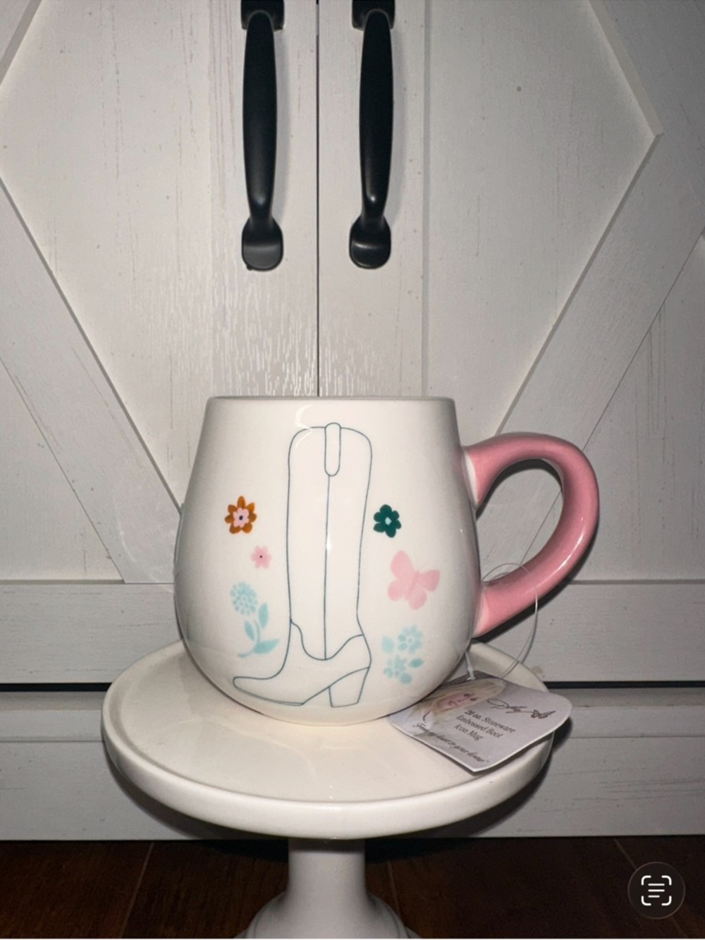 Dolly Parton Pink Cowgirl Boot Graphic Mug